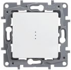  - Legrand Etika Бел Выключатель 1-клавишный с подсветкой, 10А, винт. клем. 672203