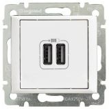 Legrand Valena Бел Розетка 2-ая USB (770470)