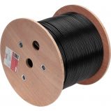 Кабель витая пара U/UTP, CAT 6, PE, 4PR, 23AWG, OUTDOOR, SOLID, черный, 305м REXANT (01-0058)